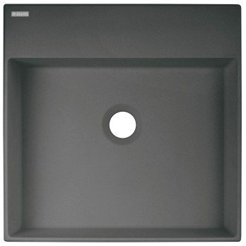 Umywalka granitowa nablatowa z miejscem na baterię - 400x400 mm Deante CQR_TU4S