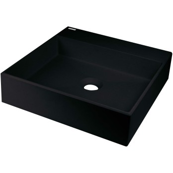 Umywalka granitowa nablatowa z miejscem na baterię - 400x400 mm Deante CQR_NU4S