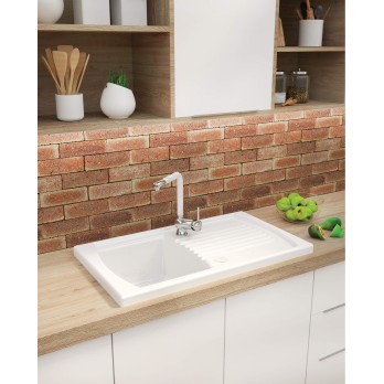 Zlewozmywak ceramiczny 2-komorowy Deante ZCL_620N