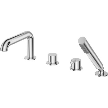 Bateria wannowa 4-otworowa z zestawem prysznicowym Deante BQS_014M